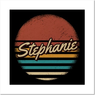 Stephanie Vintage Text Posters and Art